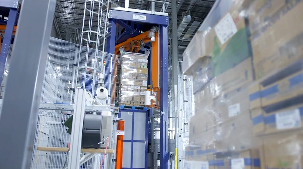 A pallet being wrapped for shipping (Image: Walmart)