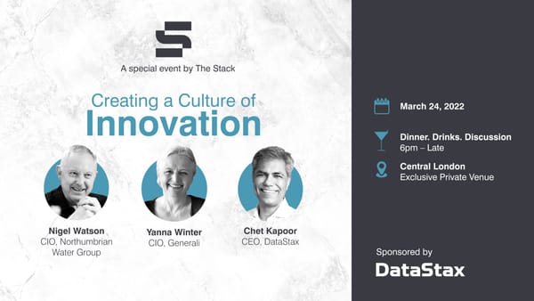 Special event by The Stack: Creating a culture of innovation